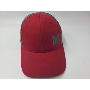 Hornady Mesh Trucker Snapback Hat Cap Rifle Ammunition Manufacturing Co Red Gray
